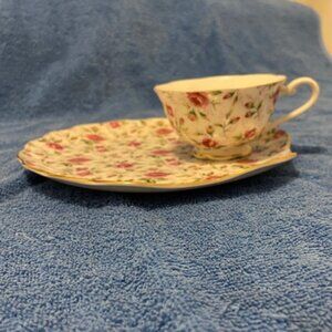 Lefton China Snack Plate & Cup Set